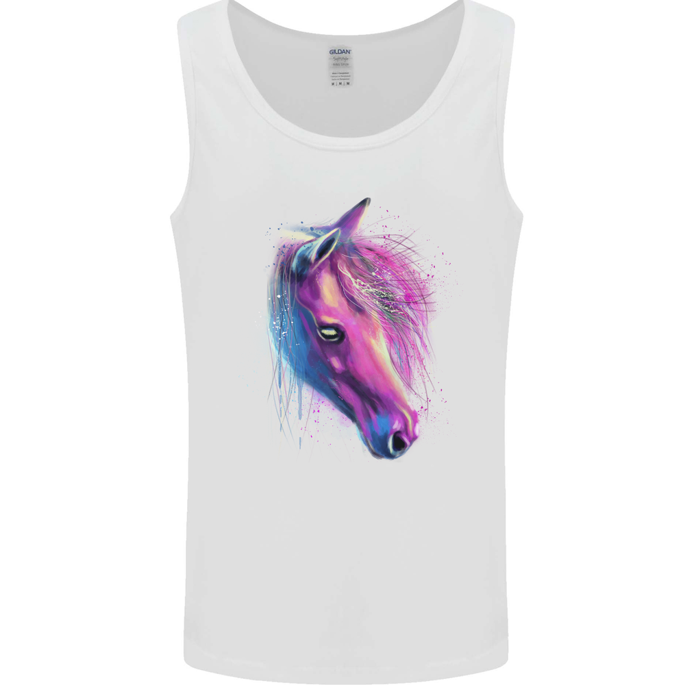 Watercolour Horse Mens Vest Tank Top