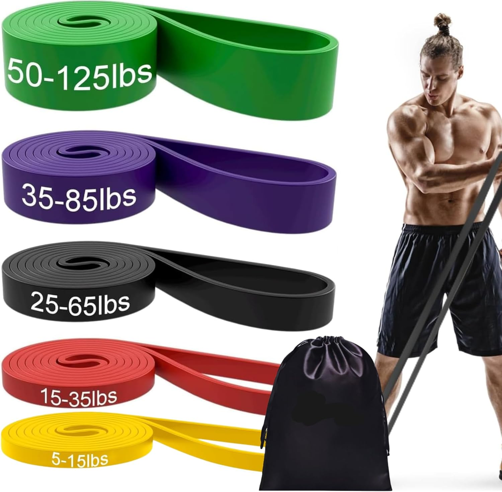 Heavy Duty Resistance Bands Set with 5 Levels for Men and Women