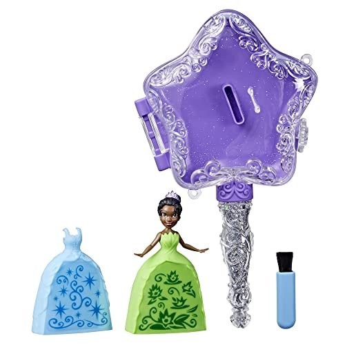 Disney Princess Secret Styles Magic Glitter Wand Tiana Doll and Wand Playset,...