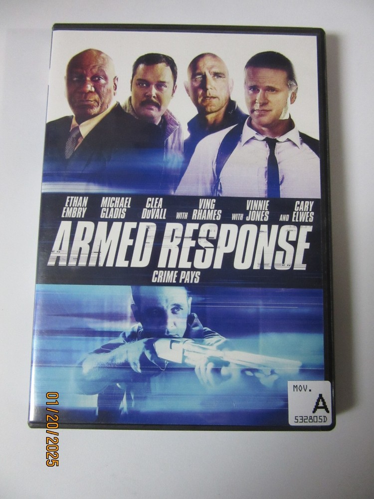 Armed Response DVD & Case 2013 Ving Rhames/Cary Elwes/Vinnie Jones/E. Embry LN