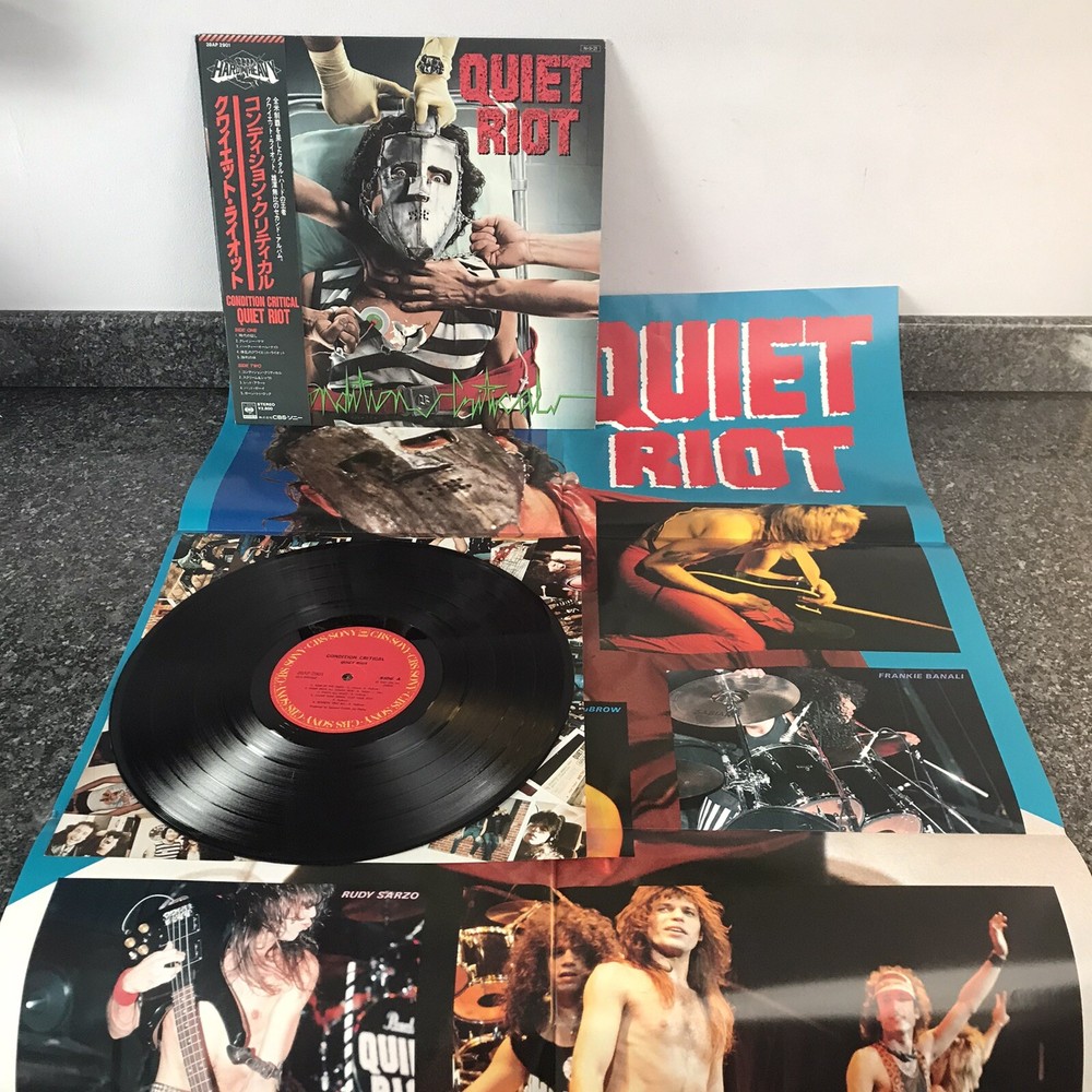 LP VINYL QUIET RIOT ALBUM CONDITION CRITICAL 28AP 2901 JAPAN 1ST PRESS 1984 NM