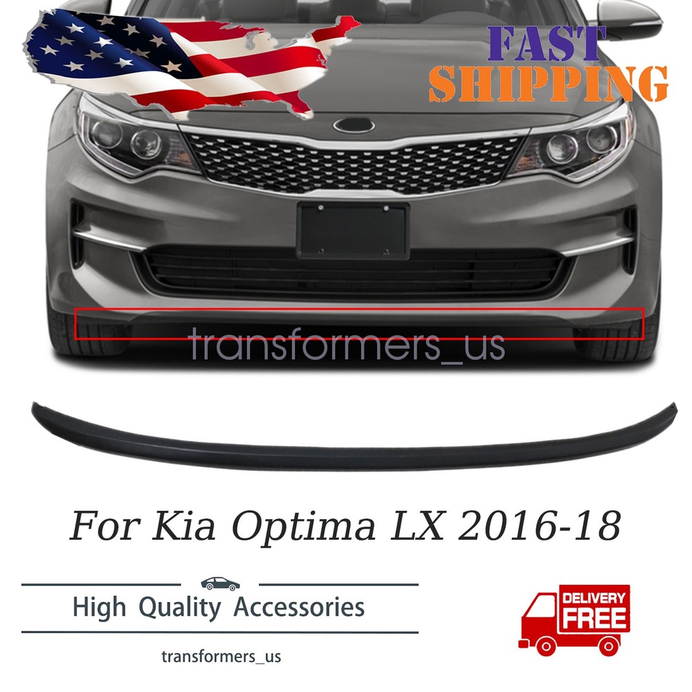 Front Bumper Lower Lip Spoiler For Kia Optima LX 2.4L 1.6L 2016-18 86591D5000