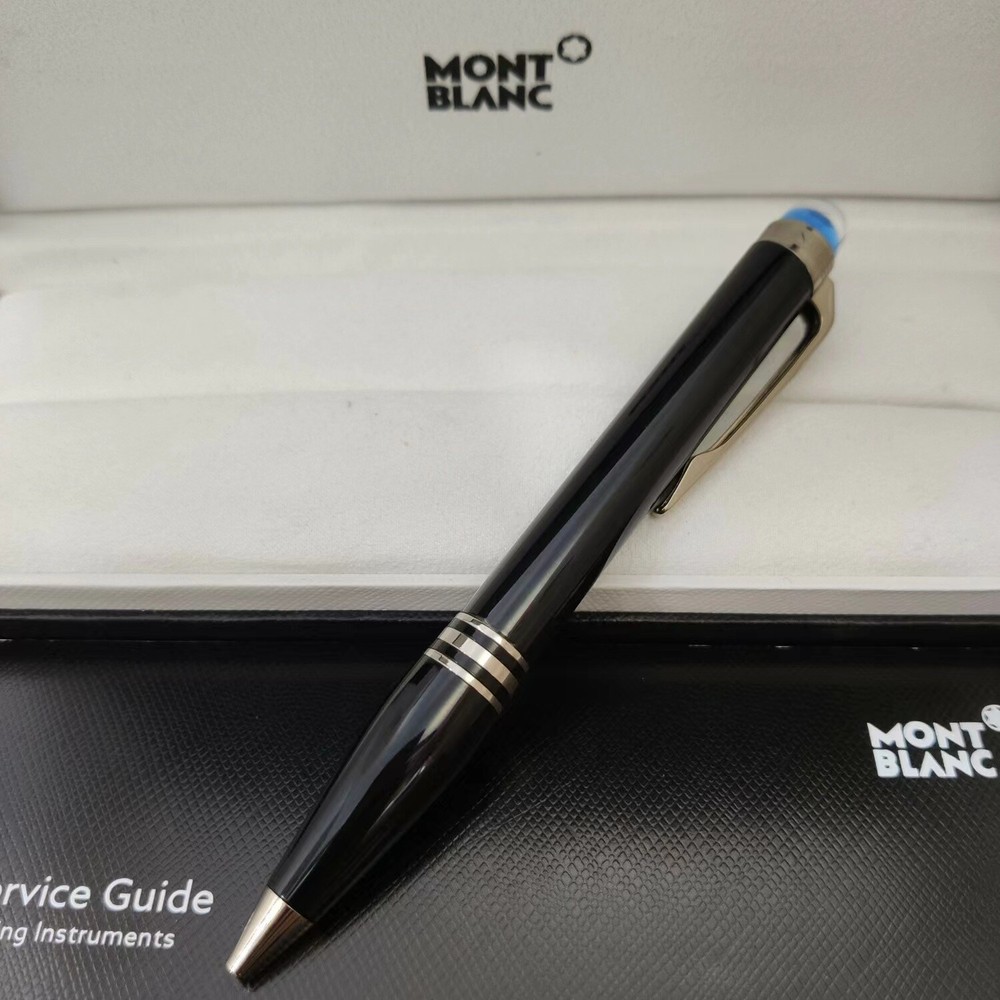 MONTBLANC Black Starwalker Doue Black & Silver Color Classique BallPoint Pen