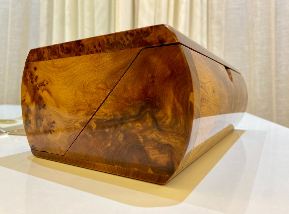 Moroccan high quality burl jewelry Box Thuya wooden jewelry box organizer Gift