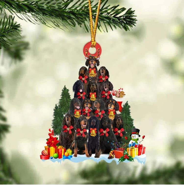 Gordon Setter Dog Christmas Tree Ornament Dog Gifts Acrylic Ornament