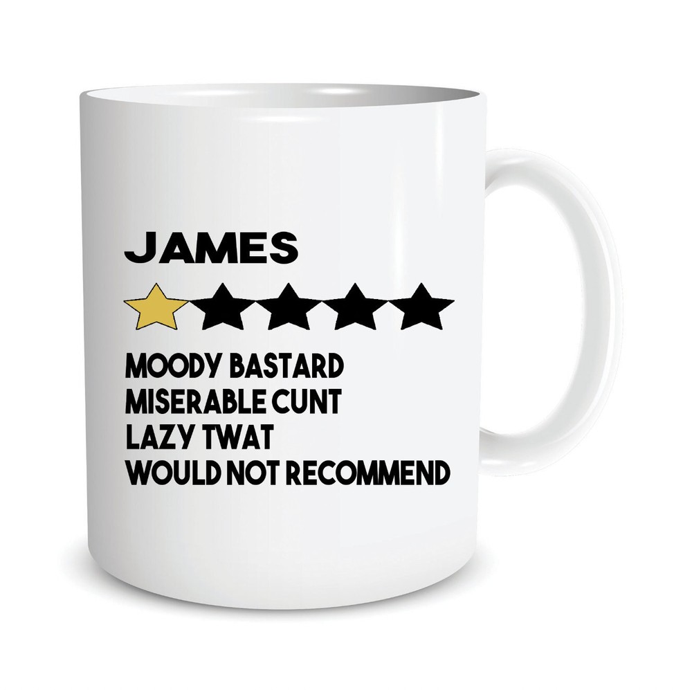 Funny Personalised Custom Coffee Mugs Anniversary Gift Birthday Present Star