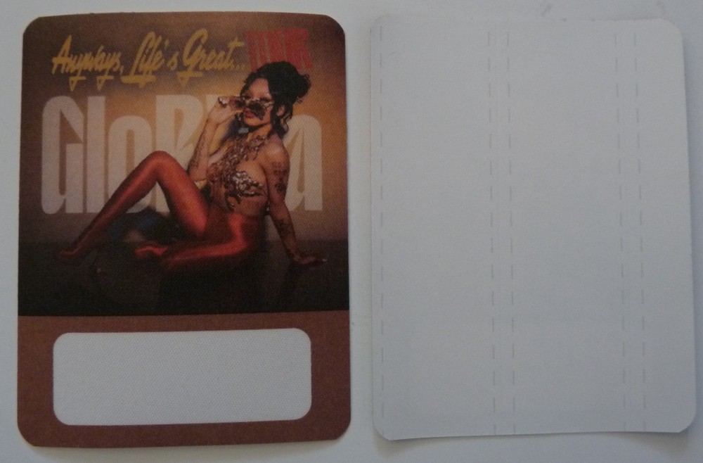 GloRilla Anyways, Life's Great Concert Tour Brown Backstage Pass D3