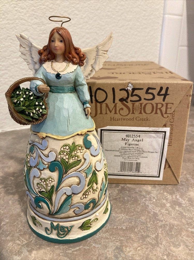 Jim Shore Heartwood Creek Monthly Angel Figurine December B12