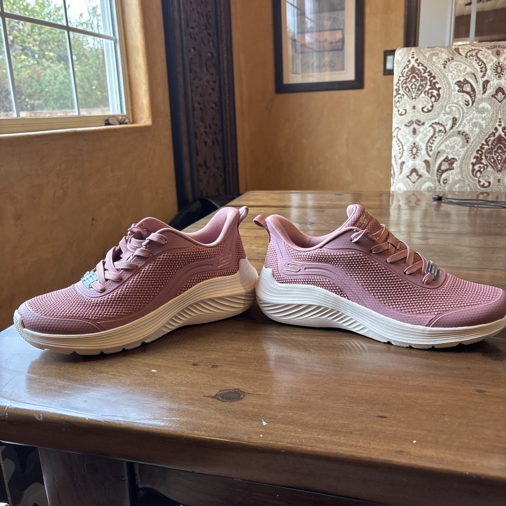 Skechers Bobs Sport Squad Chaos Women's Shoes Sneaker size 7 pink