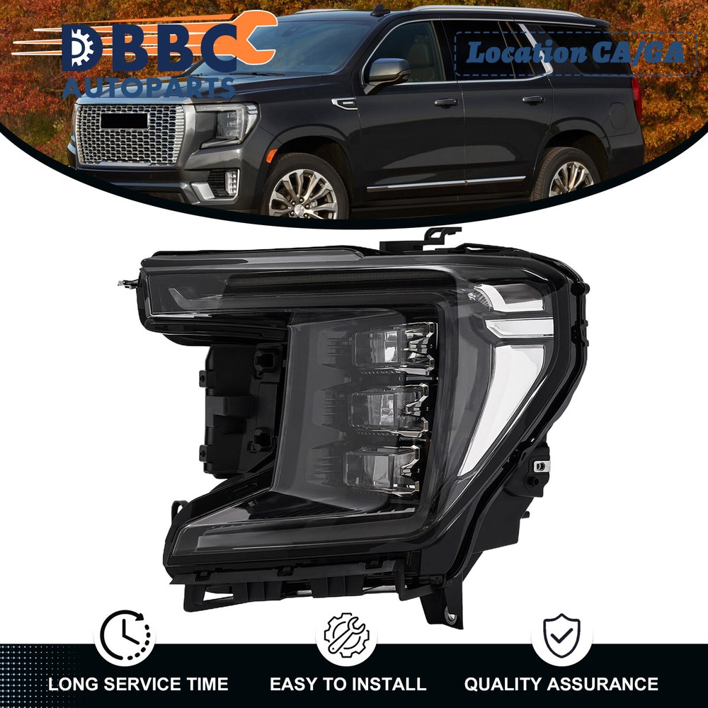For 2021-2023 GMC Yukon XL Denali | AT4 [FULL LED] Headlight Left Side LH