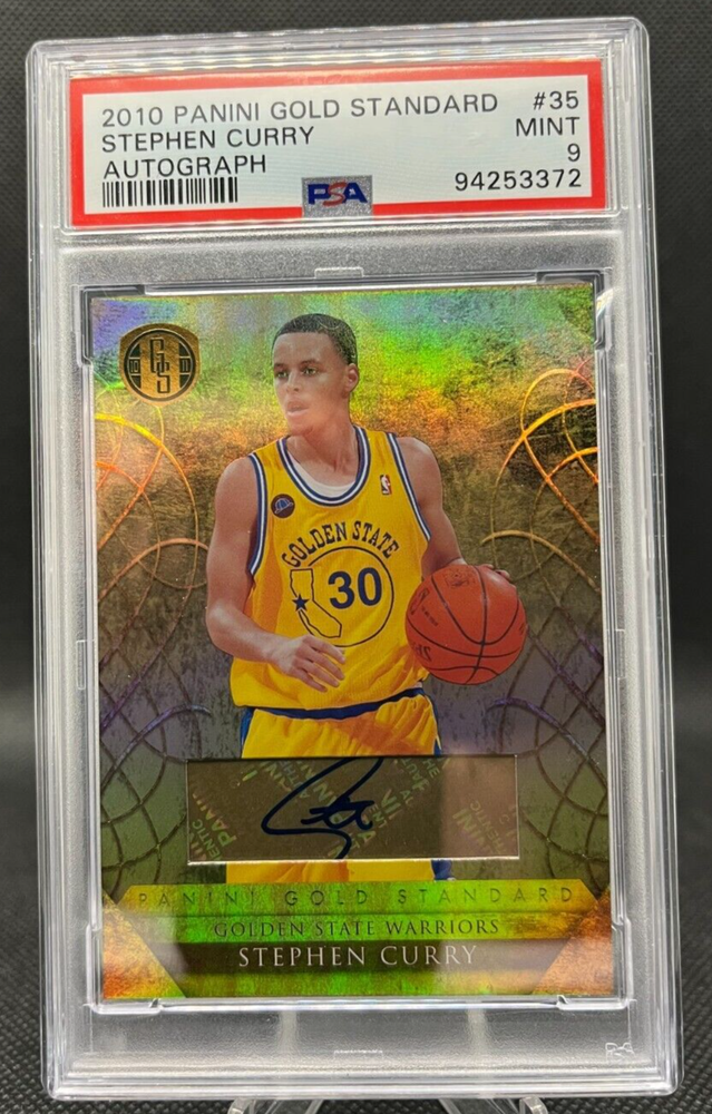 2010 Panini Gold Standard Stephen Curry Auto /299 PSA 9 Low Pop #35