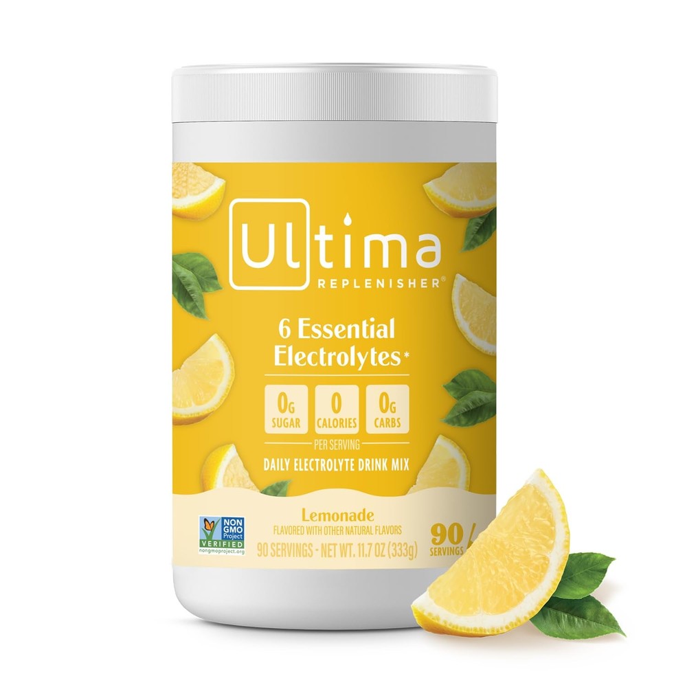 Ultima Replenisher Lemonade Electrolyte Powder Drink Mix with 90 Servings