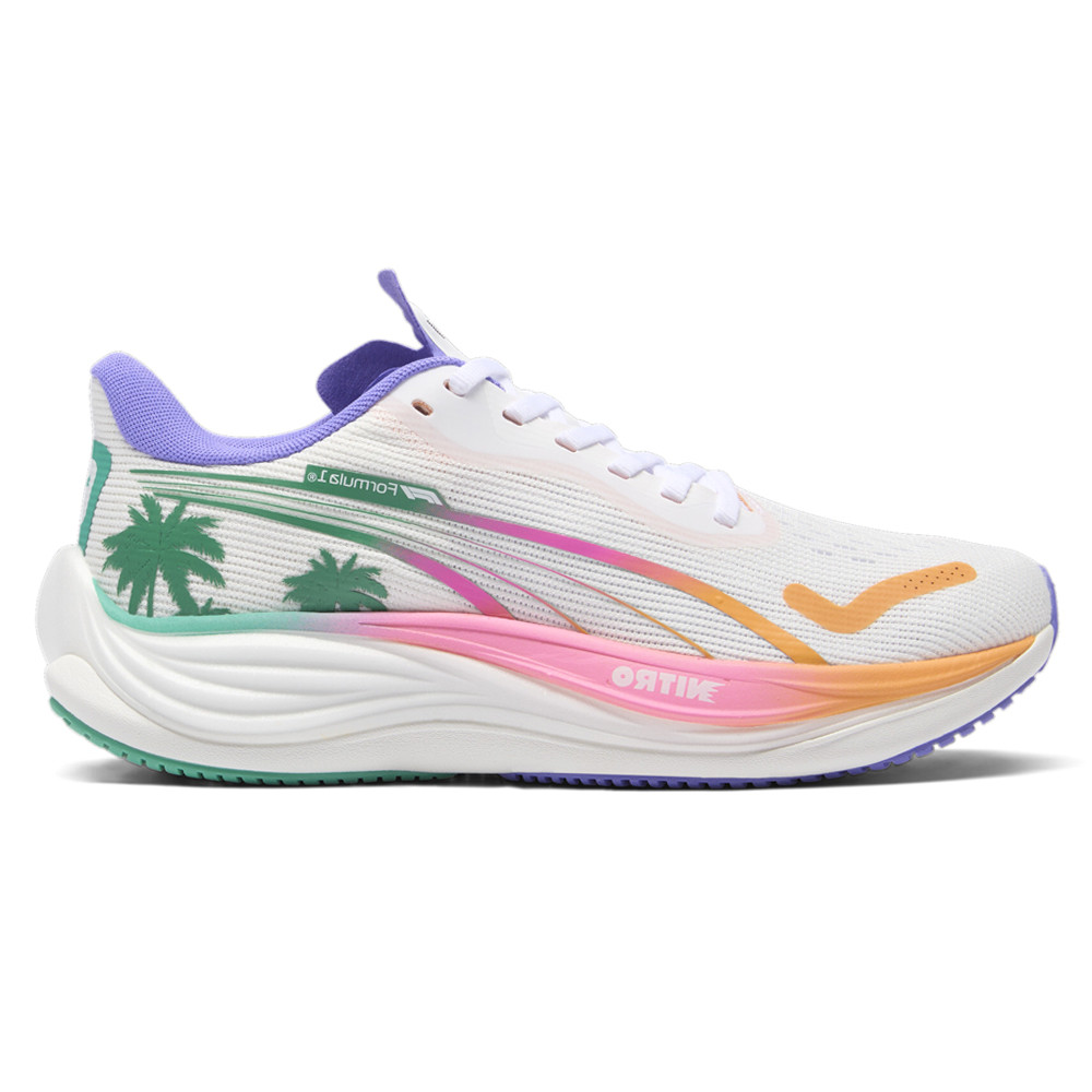 Puma F1 Velocity Nitro 3 Womens Running Shoes Miami Gradient White