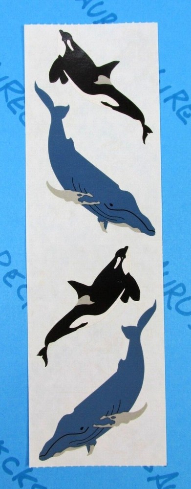 Whales Stickers Vintage Mrs. Grossman's