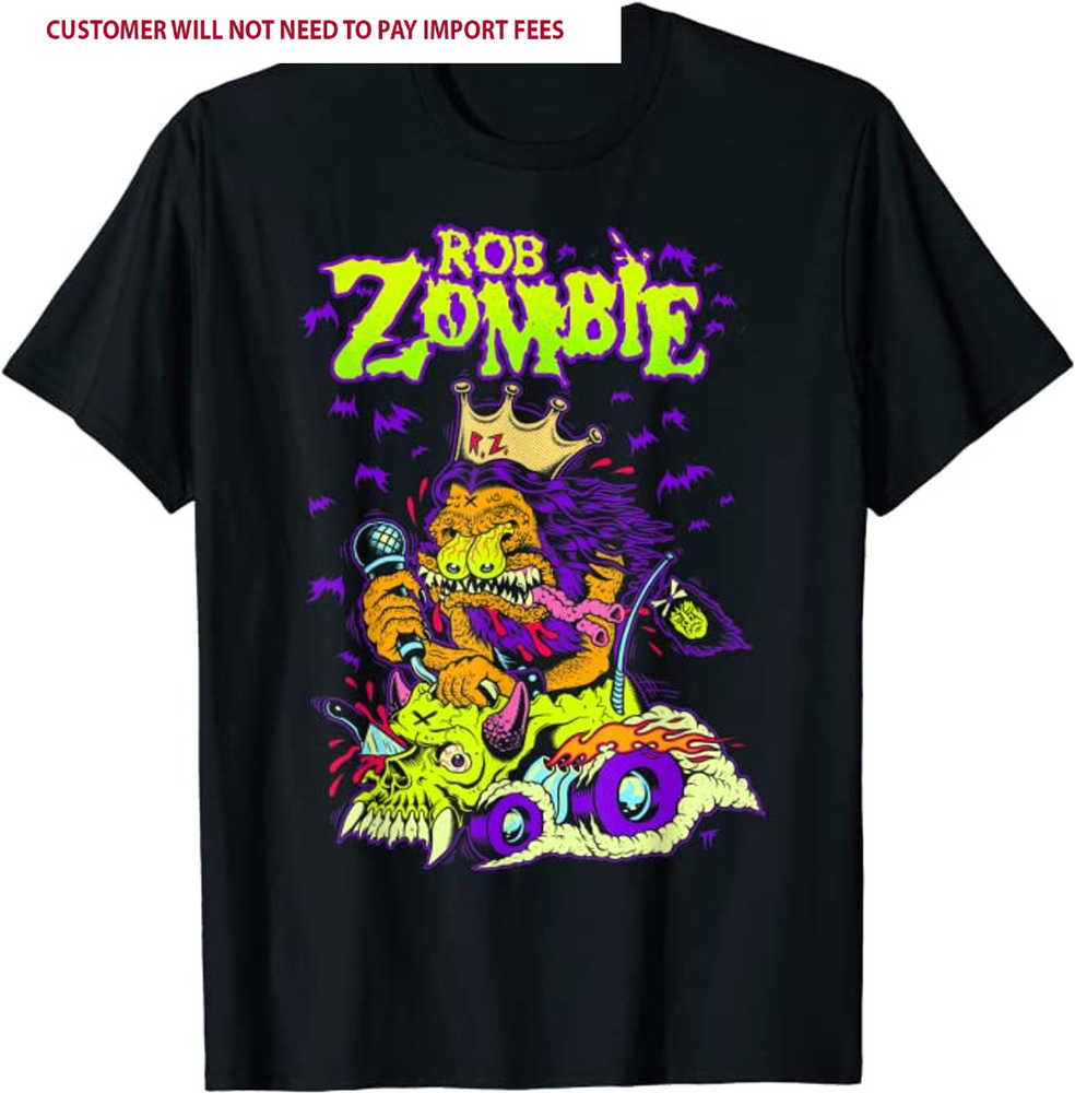 New Popular Rob Zombie King Freak Unisex Shirt Black S-5XL VK041