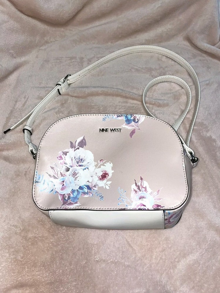 Nine West Crossbody Purse Floral Handbag Strap