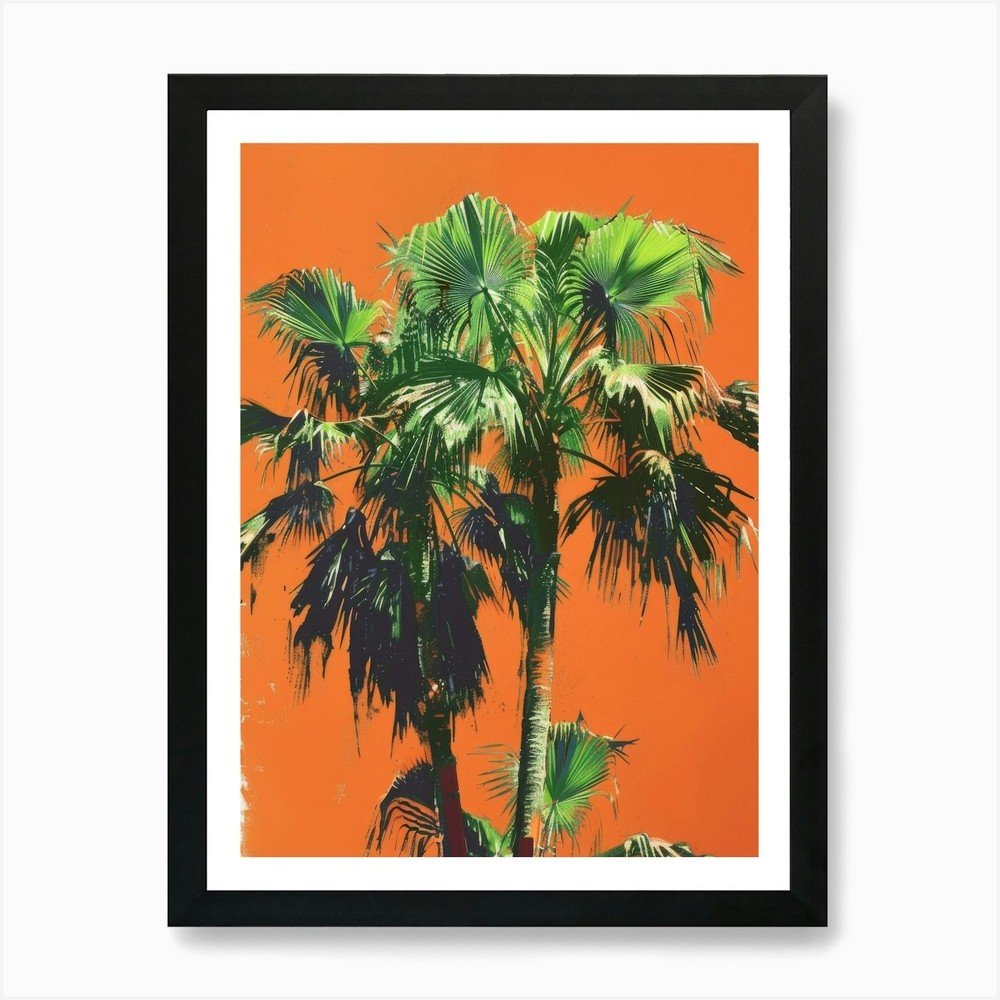 Framed Palm Trees 45 Art Print Canvas Wall Decor Picture
