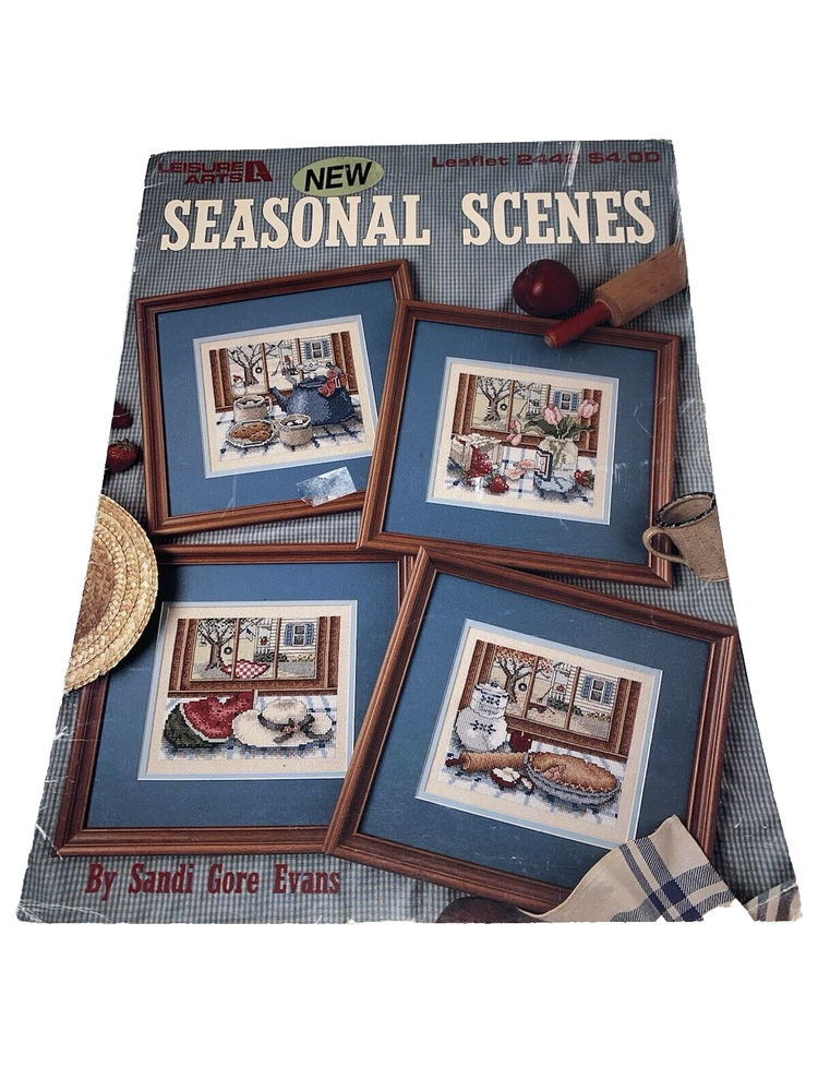 Seasonal Scenes Leisure Arts Cross Stitch Pattern #2442 -24-image