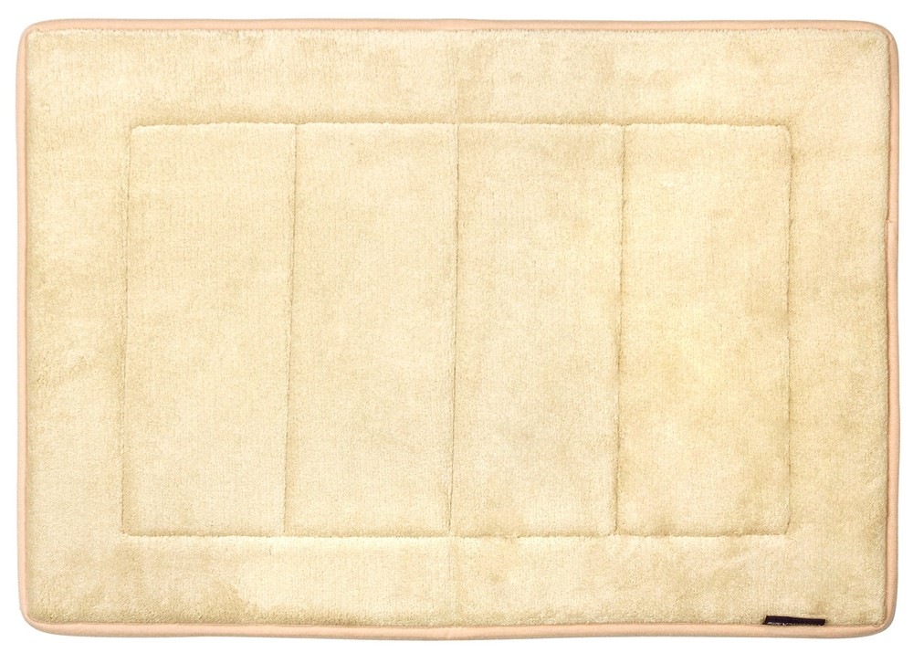 Ultra-Soft Thick Foam Bath Rug 17x24 Inches in Tan
