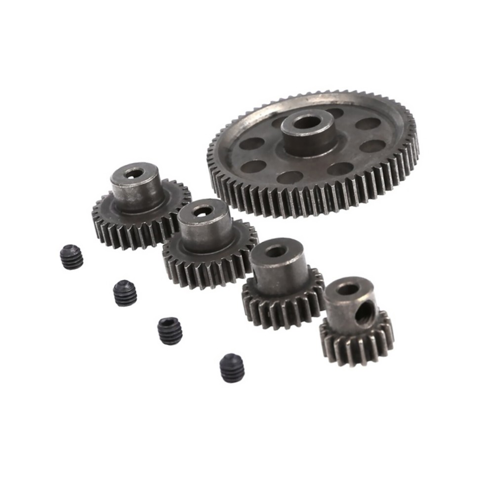 17-64T Metal Spur Differential Gear Motor Pinion Cogs Set for HSP 1/10 RC Cars