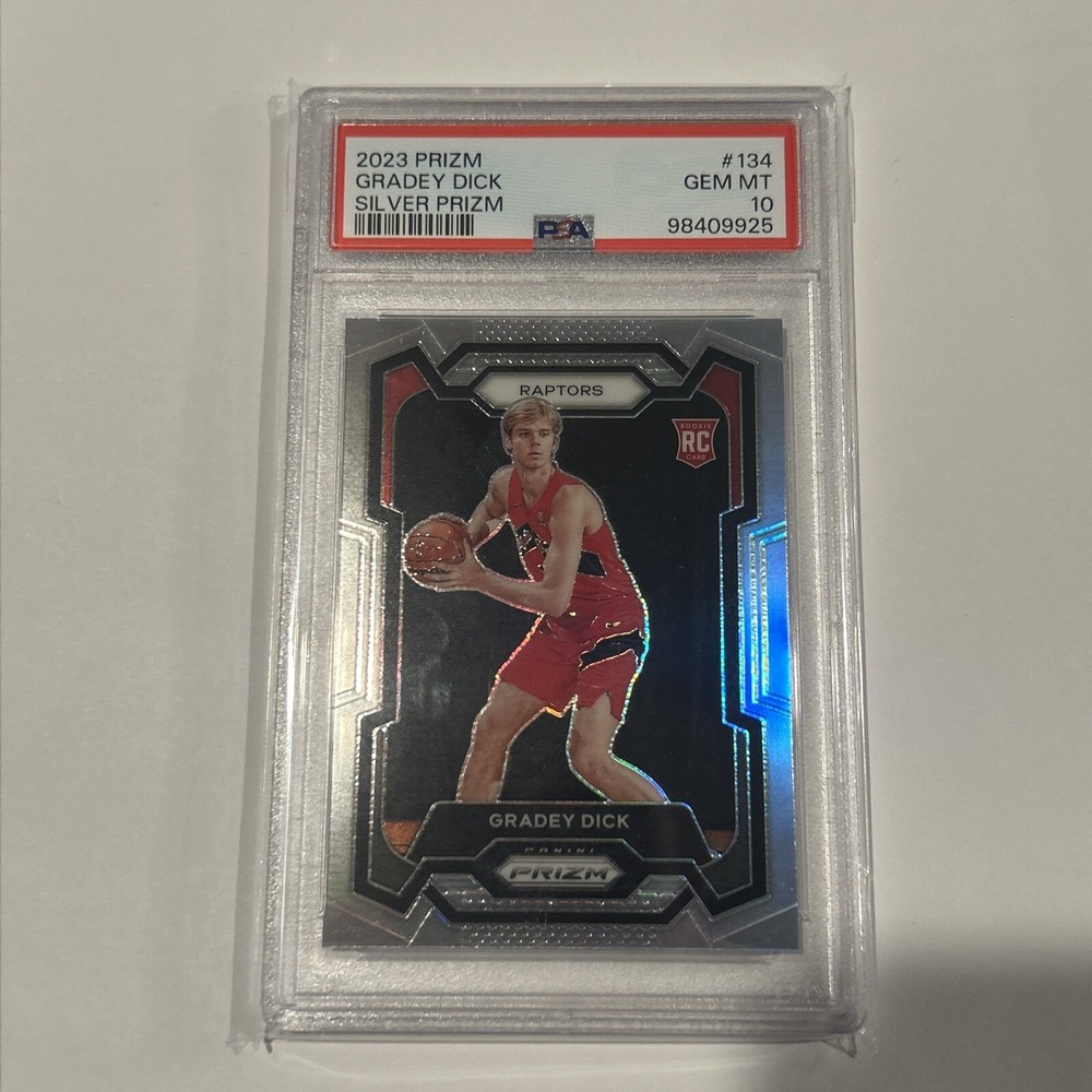 2023-24 Panini Prizm Gradey Dick Silver Rookie #134 PSA 10 GEM MT