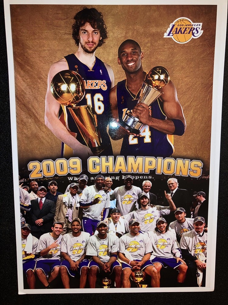 POSTER Kobe Bryant Los Angeles Lakers 2009 NBA Champions (14