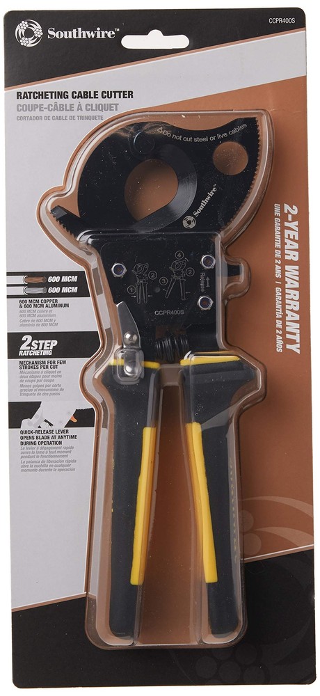 CCPR400S Ratcheting Cable Cutters with Comfort Grip Handles 59556240