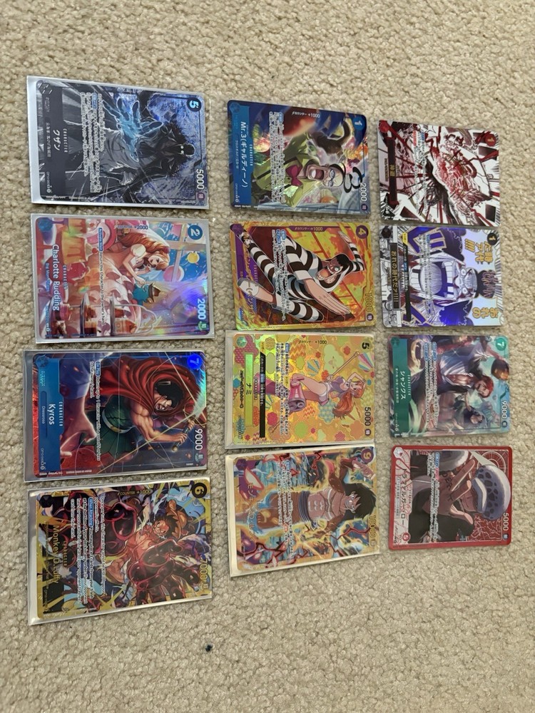One Piece Card Game TCG Lot of Rare Cards In English and Japanese All NM