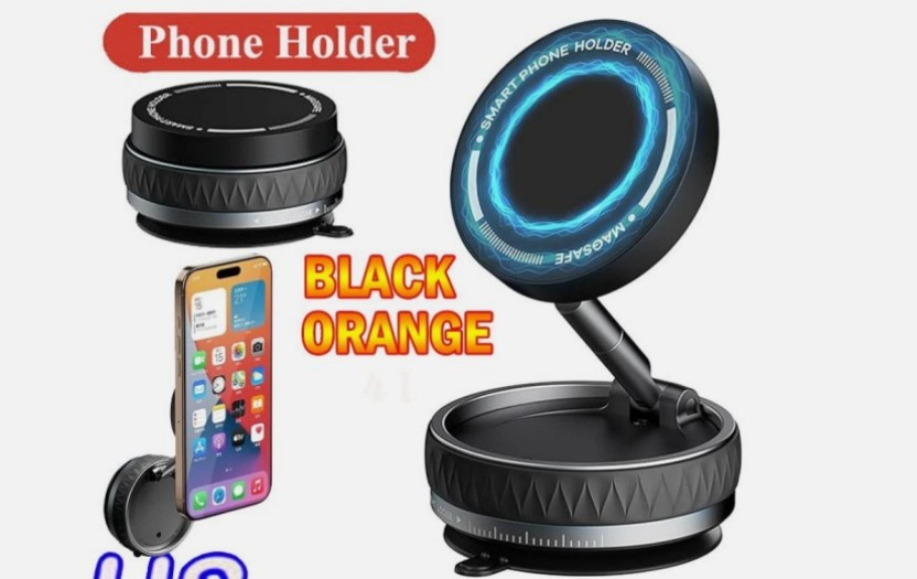 360° Adjustable Magnetic Vacuum Suction Cup Car Phone Holder Mount For MagSafe&/