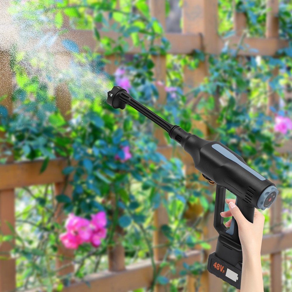 Cordless Pressure Car Wash Water Gun Portable Battery-Powered Garden Washer for Outdoor Cleaning and Watering