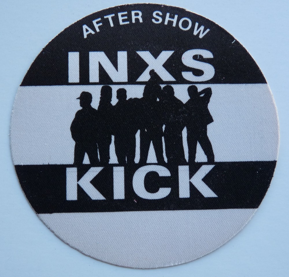 INXS Kick Concert Tour Black After Show Backstage Pass D19