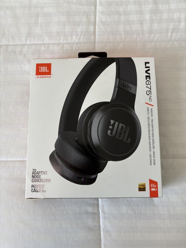 JBL 675NC Wireless Noise Cancelling Over Ear Headphones in Black