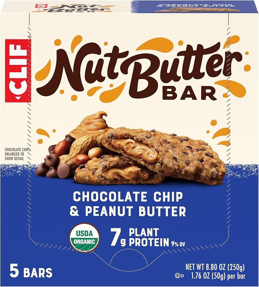 CLIF Nut Butter Bar - Chocolate Chip & Peanut Butter - Filled Energy Bars - N...