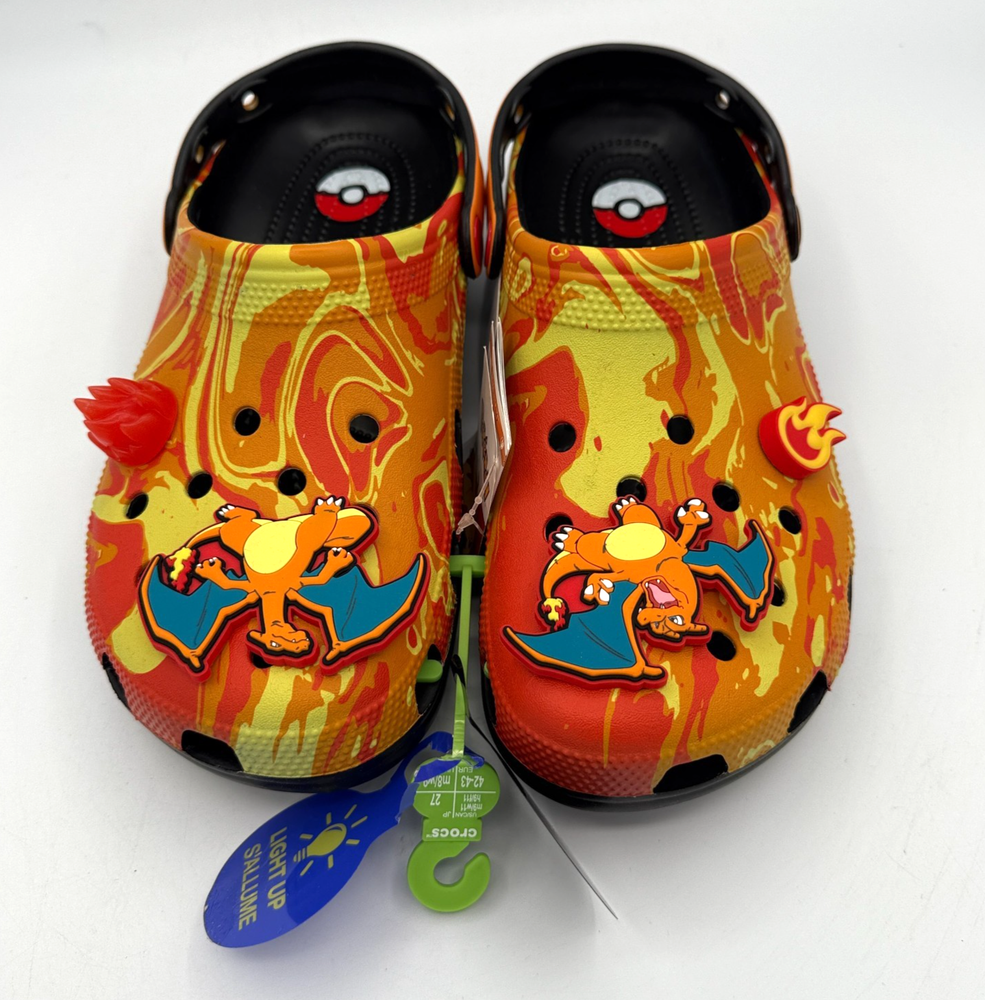 Crocs Pokemon Charizard Mens Size 9 Classic clog 210242 001