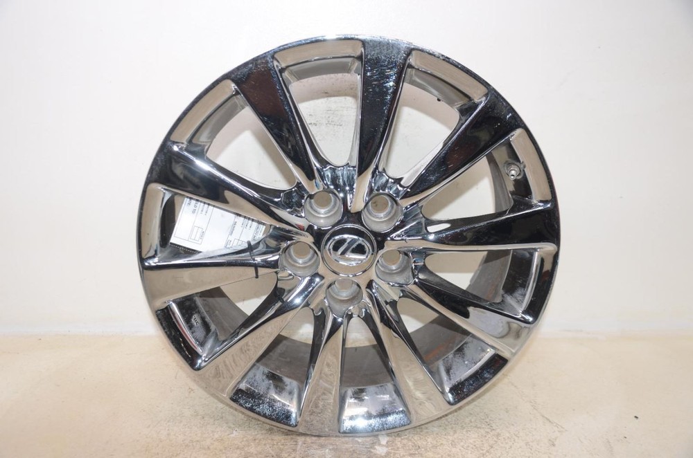 2010-2012 Lexus LS460 18x7.5 Chrome 10-Spoke Alloy Wheel Rim 906160