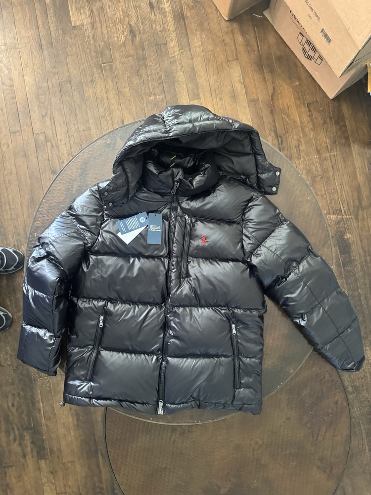 Polo Ralph Lauren Men's Black Down puffer jacket color black size Medium