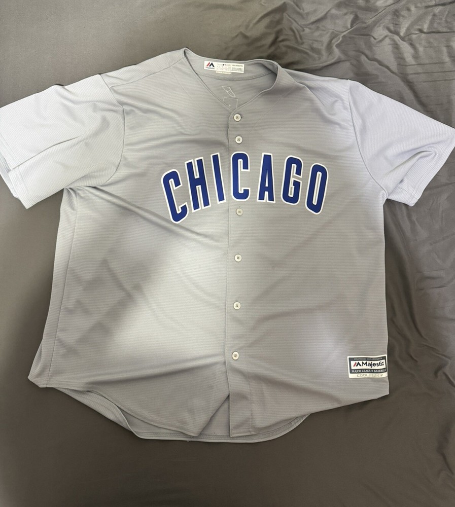 Javier “Javy” Baez #9 Chicago Cubs Majestic Away Jersey 2XL