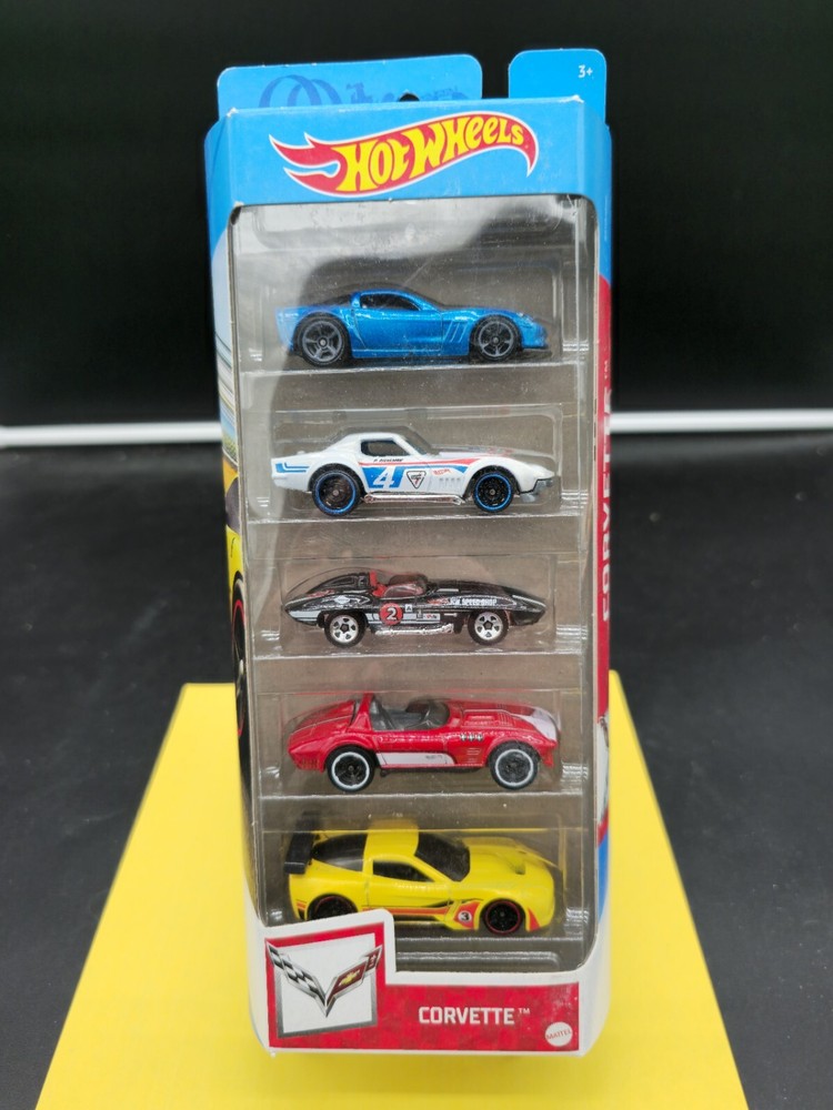 Hot Wheels by “MATTEL” 2020 Corvette 5 Pack GTN35 Ages 3+ Five Classic Corvettes