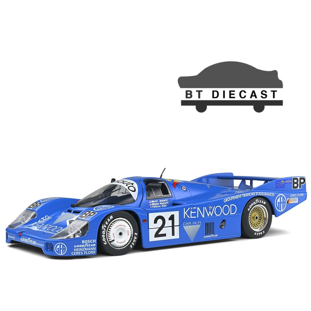 SOLIDO PORSCHE 956 LH 24h LE MANS 1983 #21 1/18 KENWOOD BLUE S1805504