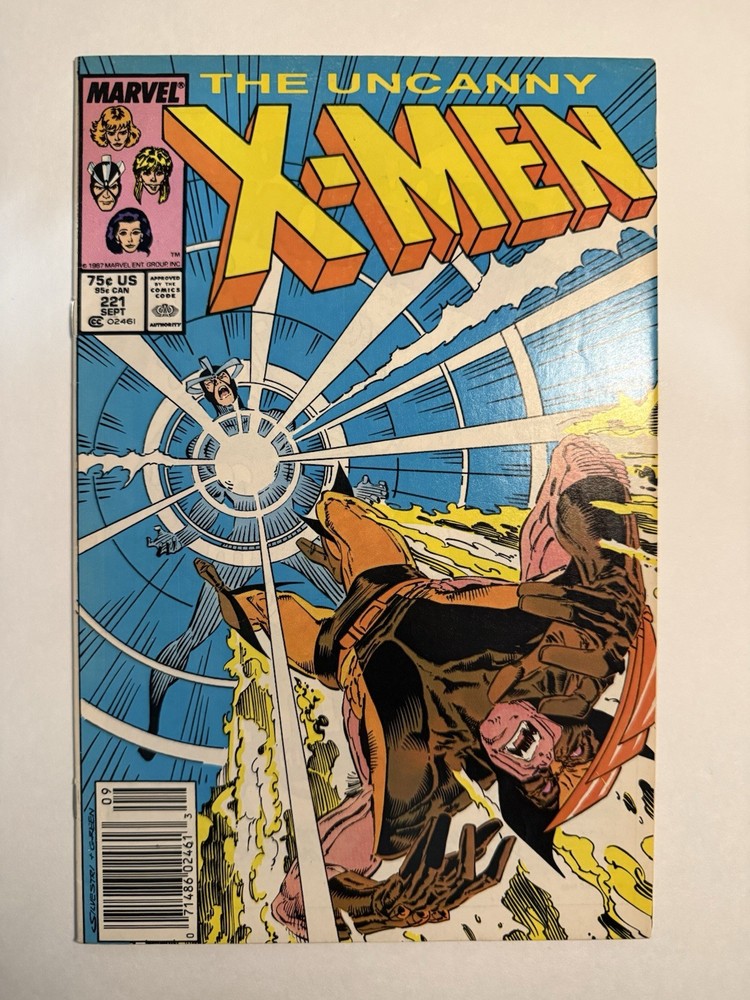 Uncanny X-Men #221 Newsstand (Marvel Comics Sept. 87) 1st App. Mr. Sinister🔑