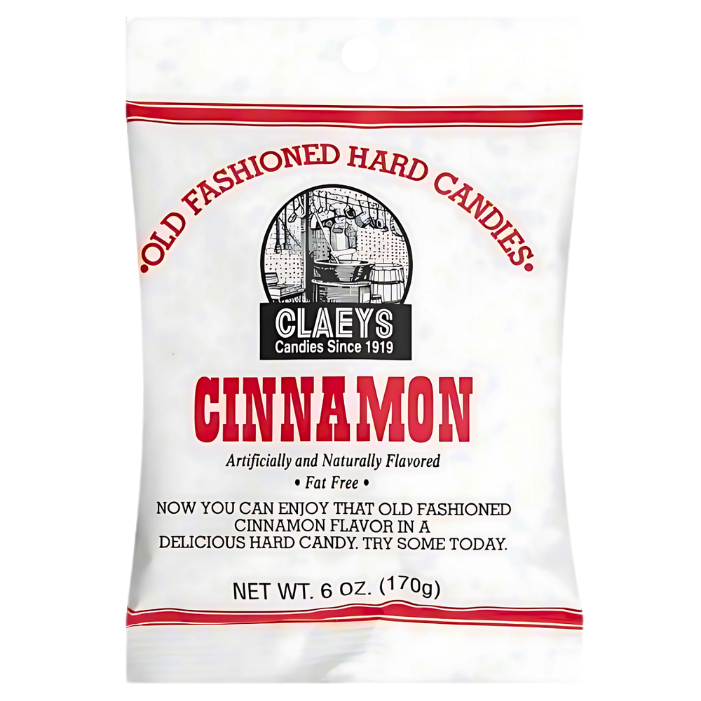 Claeys Old Fashioned Cinnamon Hard Candy 6oz Pack