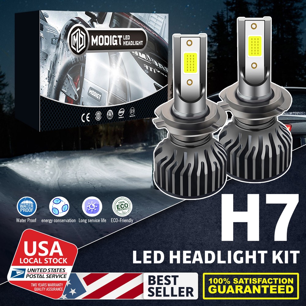 High Low Beam H7 LED Headlights 6000k White For BMW 128i 135i 228i 320i 323i US