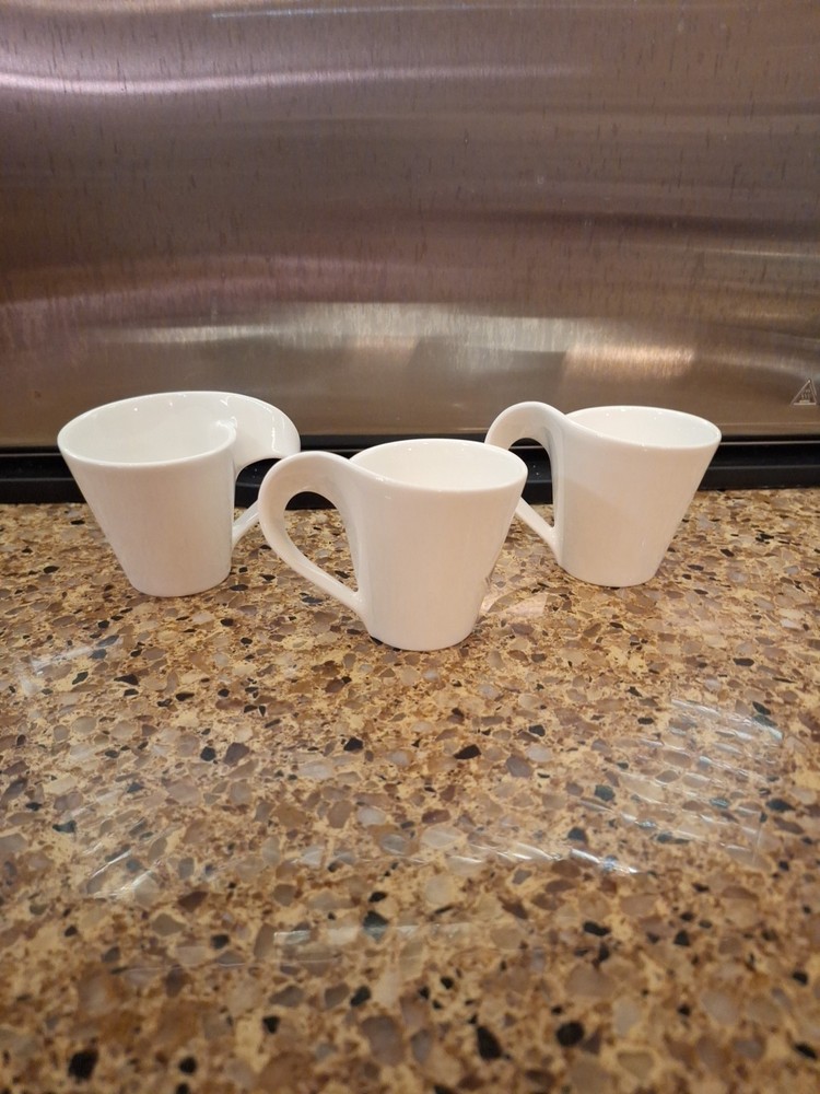 Set Of 3 Espresso Coffee Cups Villeroy & Boch E1