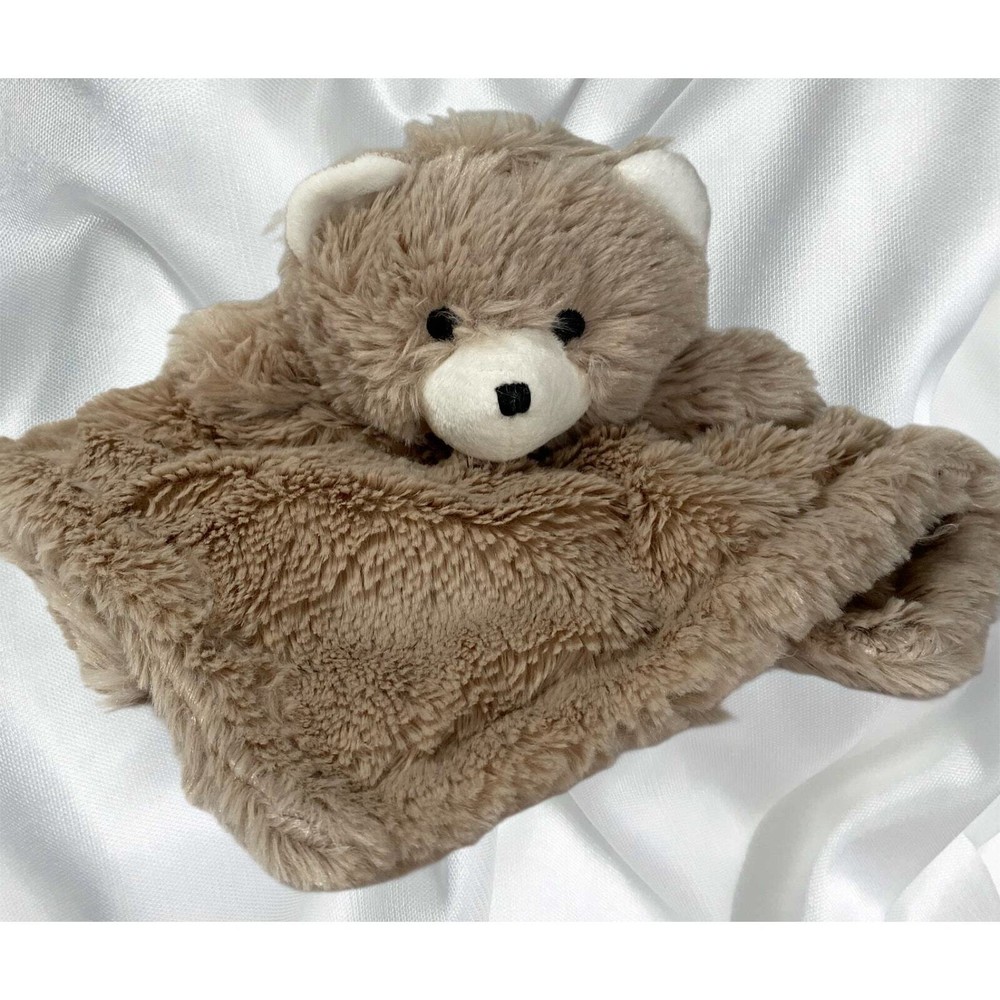 Manhattan Toy Soft Plush Teddy Blanket Lovey Tan