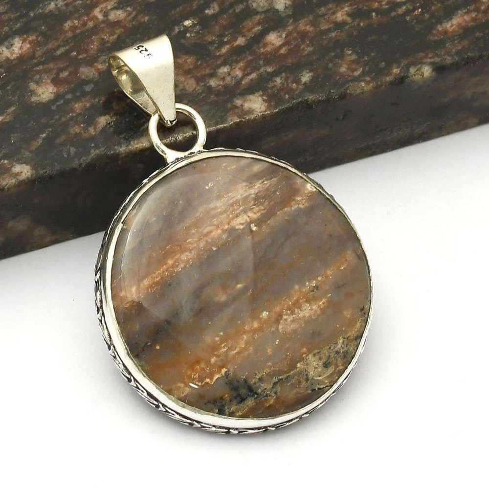 Dendrite Opal Gemstone Handmade Pendant Jewelry Wedding Gift 2.2