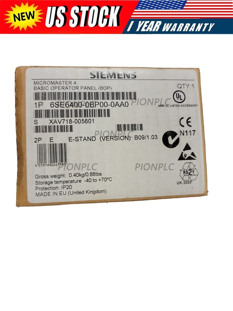 New Siemens 6SE6400-0BP00-0AA0 6SE64000BP000AA0 BASIC OPERATOR PANEL