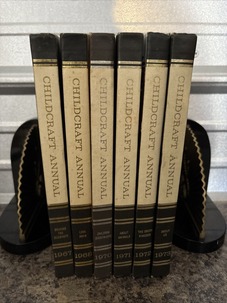 Childcraft Annual 1967-68, 70-73 Vintage Collectors illustrated 6 Books