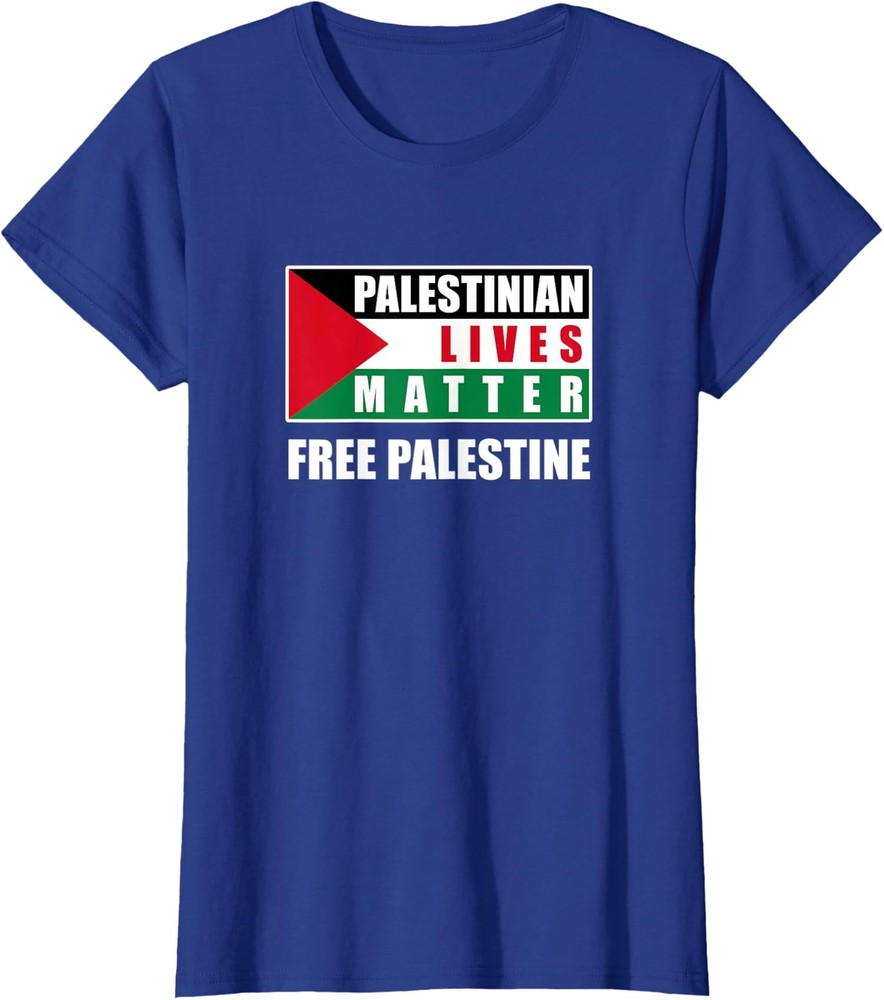Palestinian Lives Matter Palestinian Flag Free Ladies' Crewneck T-Shirt