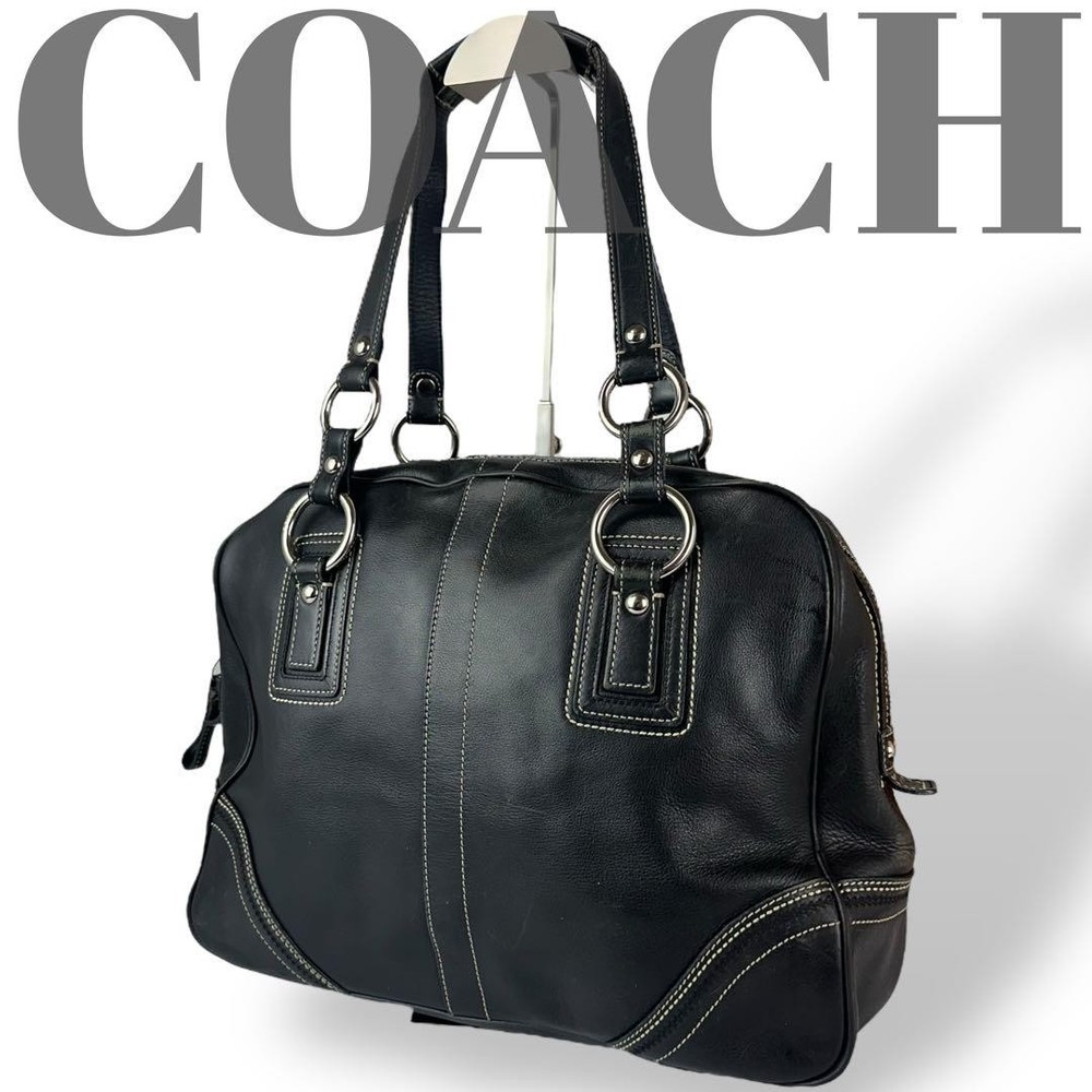 Coach Black Leather Authentic Shoulder Bag G04202901