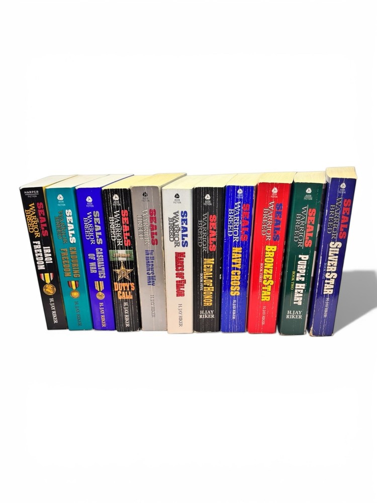 Lot Of 11 Seals The Warrior Breed Books By H. Jay Riker (Complete Set Series)